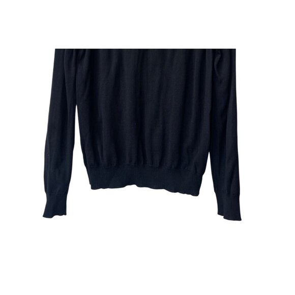 Tahari Mens Italian Merino Wool V-Neck Pullover Sweater Size L Preppy Academia - Picture 6 of 9